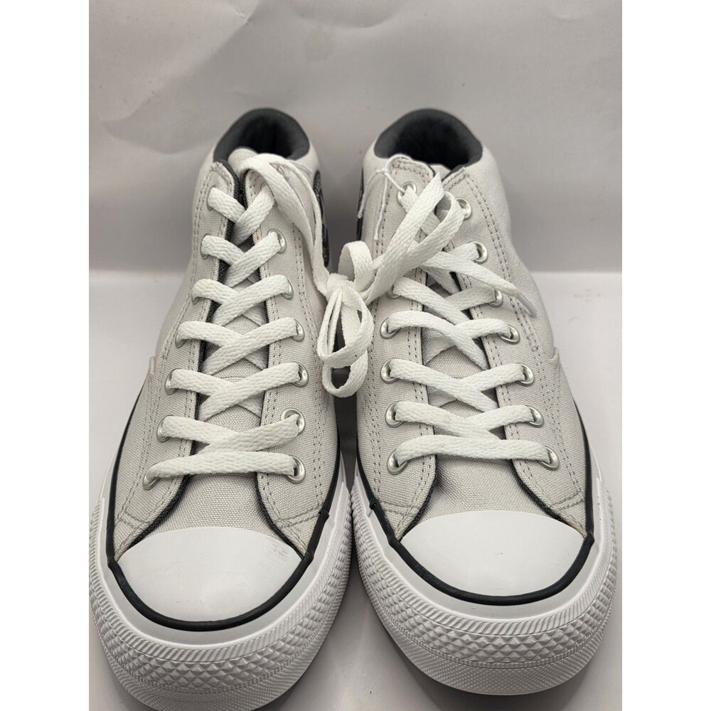 CONVERSE MENS CHUCK TAYLOR ALL STAR HIGH TOP SNEAKER SILVER BLACK SIZE 9 NO BOX
